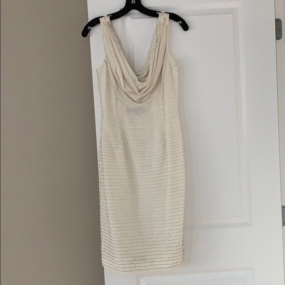New Carmen Marc Valvo beaded dress
